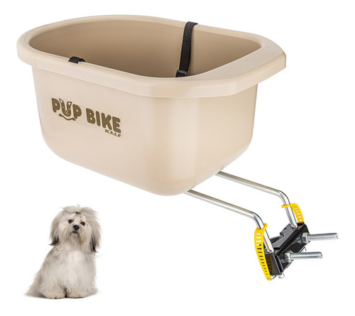 Cadeirinha Pup Cesto Bike Para Cães Lhasa Apso Até 15kg