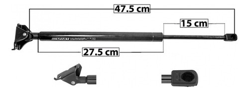 Amortiguador 5ta Puerta Derecho Jeep Grand Cherokee 92-98