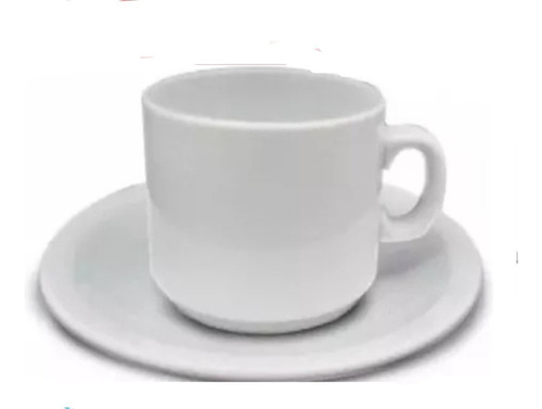 12 Tazas Con Plato Para Desayuno-corona 