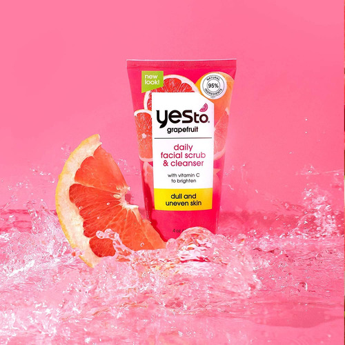 Exfoliante Facial Diario Yes To Grapefruit, De 4 Onzas