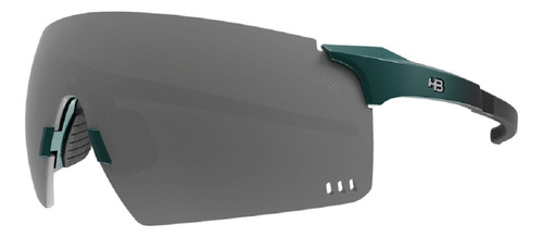 Oculos Hb Quad R 2.0 Dark Green Silver Verde Escuro Fumê
