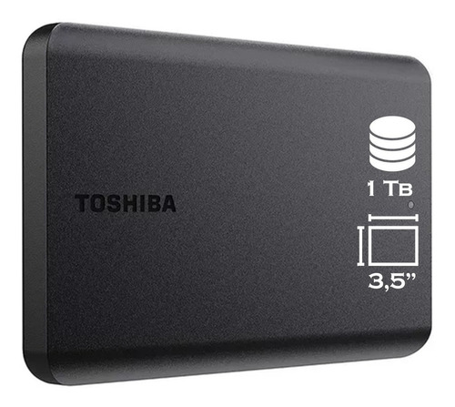 Disco Duro Externo Toshiba Canvio Basics Hdtb510xk3aa 1tb