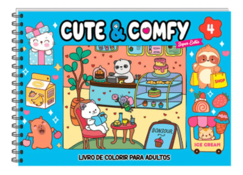 Livros Cute & Comfy Bobbie Goods Edição Verde & Azul + Marcadores 2 Pontas 12 Cores