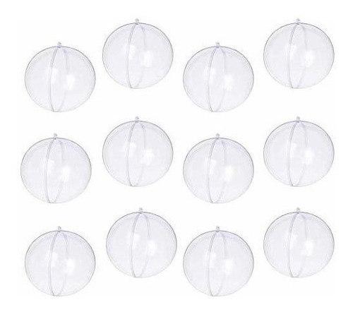 Bolas De Navidad  Transparentes  Rellenables X 20u. De 6cm