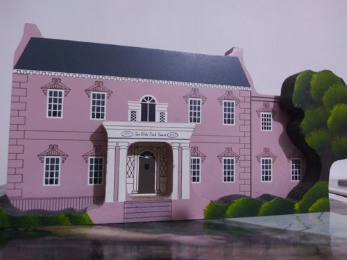 Fachada De Casa Adorno Vintage De 18cm Olden Pink 
