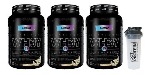 Whey 3 Matrix 3 X 1 Kg + Vaso Star Nutrition