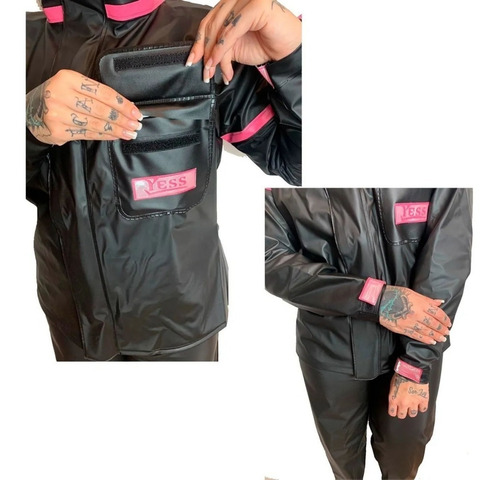 Imagem 5 de 6 de Capa De Chuva Feminina Impermeável Pvc