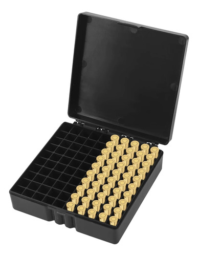 Estuche Rígido Para Almacenaje 100 Cartuchos 9mm .380