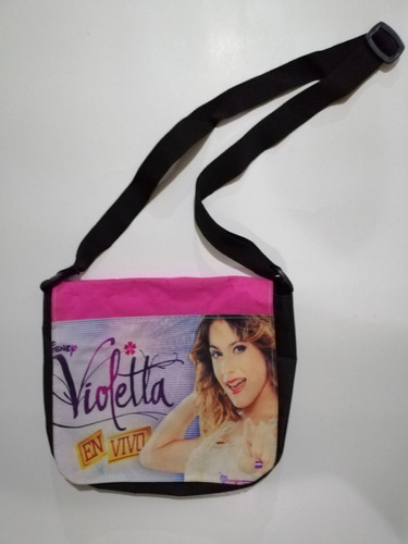 Cartera Bolso Bandolera Niña Violetta En Vivo Rosa 30cmx27cm