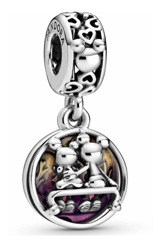 Charm Pandora Mickey Y Minnie Mirando Al Horizonte De Disney