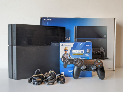 Sony Playstation 4 Fat 500gb + 1 Control, Cable Hdmi Y Power