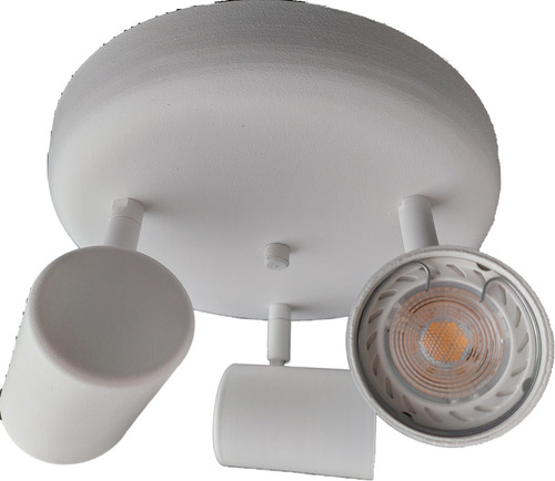 Imagen 3 de 3 de Plafon 3 Luces - Cabezales Orientables Led.
