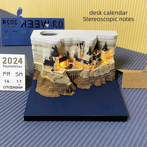 Calendario 3d Para Desgarrar Las Manos Del Castillo De Hogwa