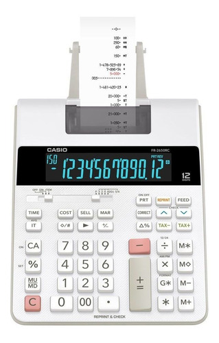 Calculadora De Mesa Com Bobina Led Bivolt Fr-2650rc Casio