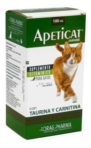 Dragpharma Apeticat Suplemento Vitamínico Gatos Sabor Salmón