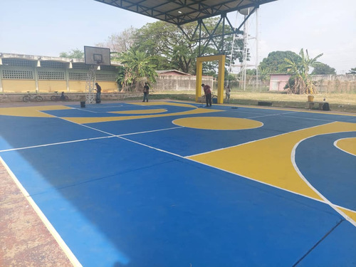 Pintura Para Cancha Deportiva Color Gris Cemento. Galón
