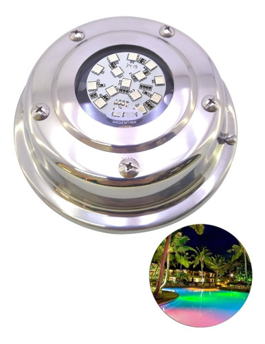 Artefacto Led Biten Laguna Pileta Piscina Rgb/az/bco 12v