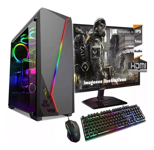 Pc Armada Gamer Amd A6 9500 Ssd 240 Radeon R5 4gb Ram Led 19