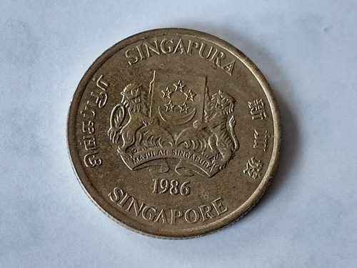 Moneda Singapur 5 Cents 1986 (&42. (Usado)