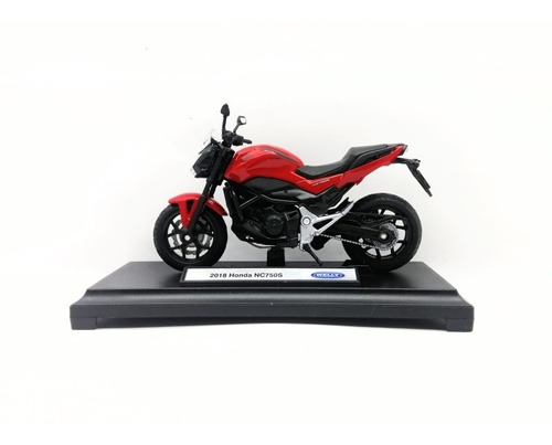 Moto De Colección A Escala 1 /18 Honda Nc 750 S 2018 