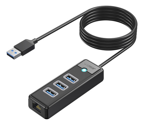 Adaptador Usb 3.0 A Ethernet Hub Orico 4 En 1 Con Cable De 6