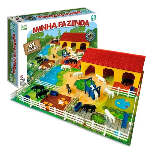 Jogo De Tabuleiro Montar Minha Fazenda Com 41 Peças Nig - ShopJJ