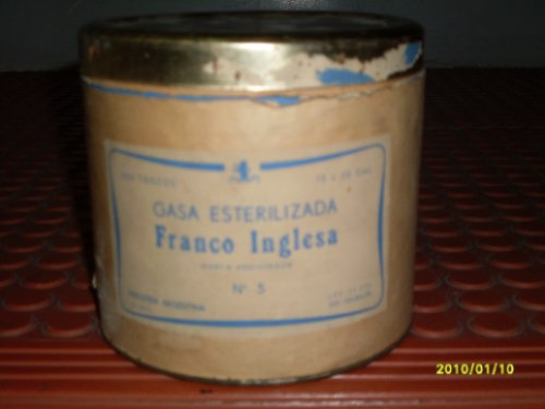 Caja De Gasa Nº5 Antigua De La Franco Inglesa