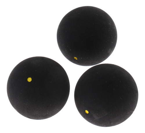 3 Pcs De Bolas De Squash De Goma Accesori De Entrenamiento