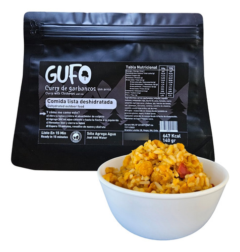 Gufo - Curry De Garbanzos - Comida Deshidratada