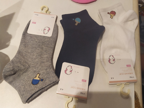 Medias Soquetes Para Niña O Varón De 4-8 Años X 9 Pares
