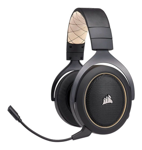 Auriculares gamer inalámbricos Corsair HS70 Wireless crema