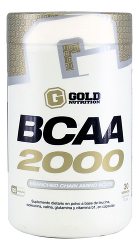 Bcaa 2000 Gold Nutrition Aminoácidos Masa Muscular