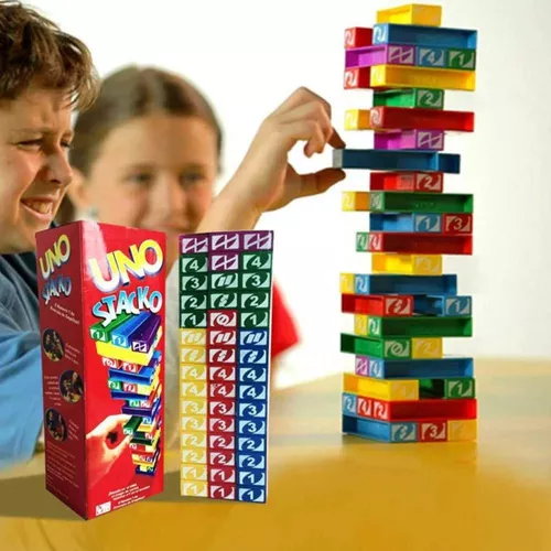 Jogo Uno Stacko - Torre de Empilhar - Mattel Games - 43535 em Promoção na  Americanas