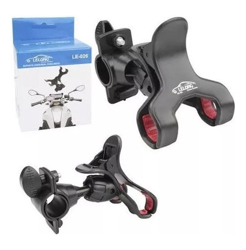 Suporte Para Celular Preto Universal Moto Bicicleta 