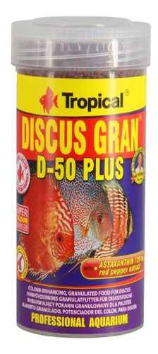 Ração Discus Gran D-50 Plus 110g Tropical Para Peixe Discus