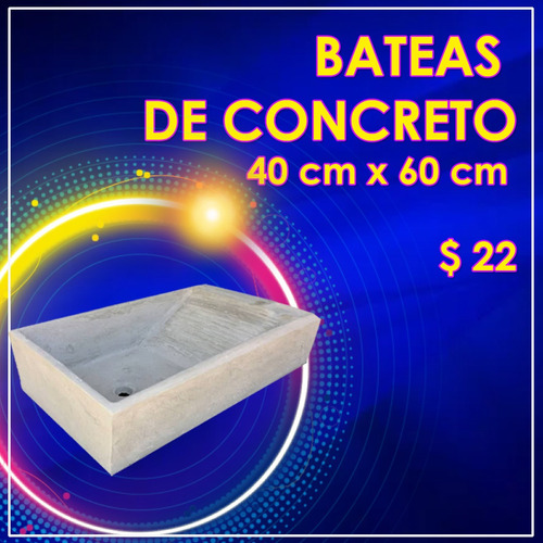 Batea De Cemento Lavadero $ 22