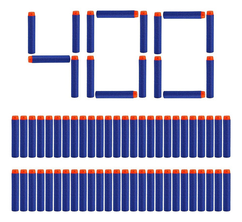 400 Dardos Bala De Repuesto 7.2cm Para Nerf N-strike Elite