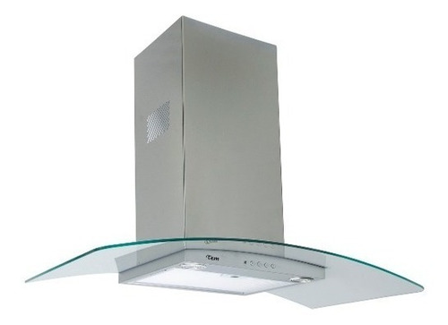 Campana Tem  Extractor Cocina Vidrio Acero 90 Cm Copacabana