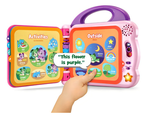 Computadora didáctica LeapFrog 100 Words Book scout and violet 100 words book color scout and violet de Scout and Violet