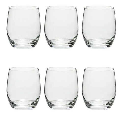 Imagen 6 de 8 de Vasos Agua O Whisky O Mesa Cristal Bohemia Setx6 Globo 350ml