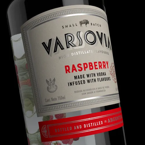 Vodka Varsovia Sabor Frambuesa Raspberry 750 Ml - Caja X6