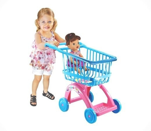 Carrinho De Compras Market Supermercado Baby Alive Lider