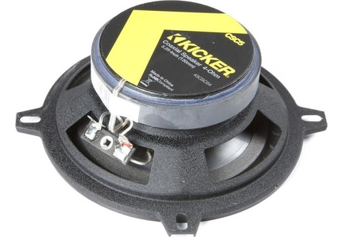 Alto-falantes Kicker de 5,25 polegadas 43dsc504 Dsc504 Dsc50 Ds Series 200w Max 50w Rms 2 vias, preto, cor preta, 2