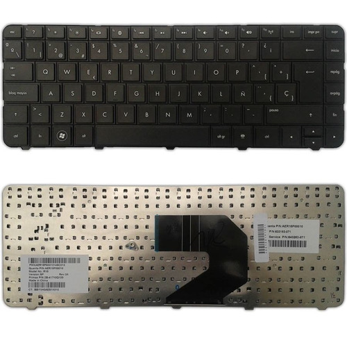 Teclado Hp 2000 G4 G6 Cq43 Cq57 Cq58 240 430 431 Hpcq43s-b