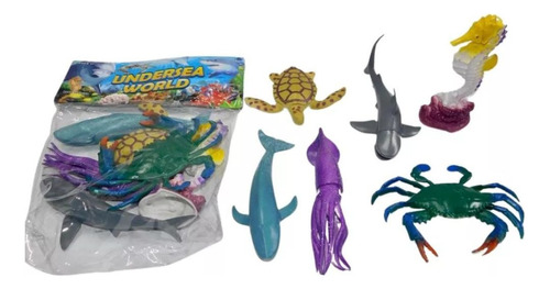 Goma Tiburón Colección Animales Marinos Tortuga Juguete