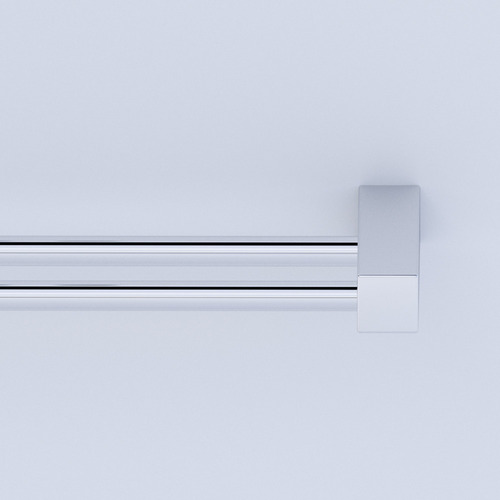Toallero de baño cuadrado doble 1031tr.prpl.070 Troia