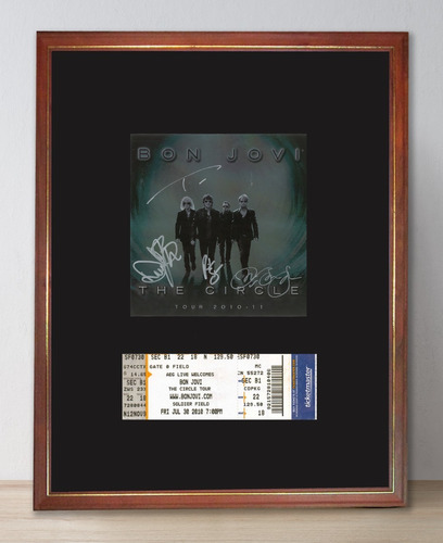 Bon Jovi Keep The Circle Tour Cd Con Firmas Y Entrada 2010