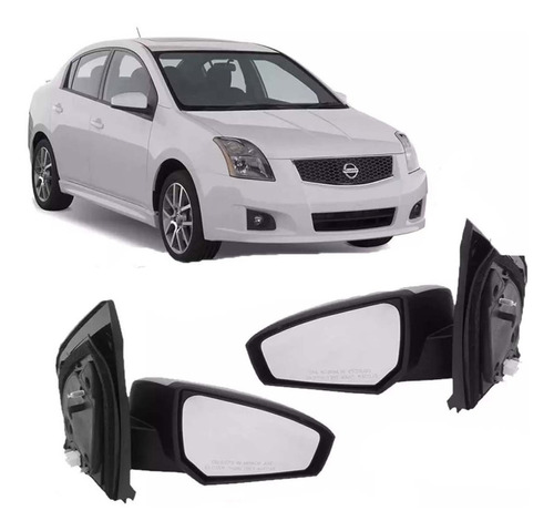 Par De Retrovisor Nissan Sentra 2007 À 2010 Elétrico