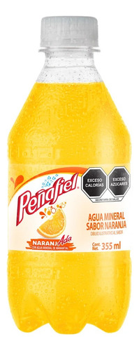 16 Pack Agua Mineral Sabor Naranjada Peñafiel 355 Ml