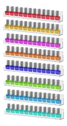 Cerpourt Paquete De 8 Estantes Para Esmalte De Uas, Estante